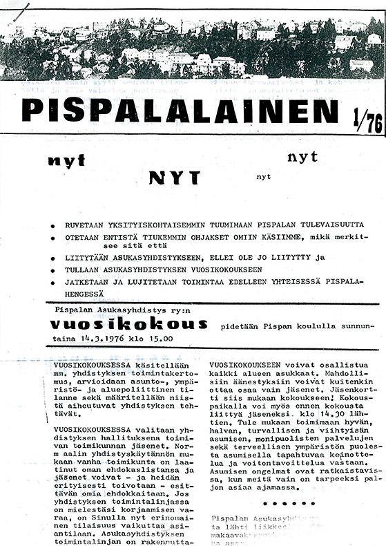 Pispalalainen -lehden saunajuttuja 70-luvulta