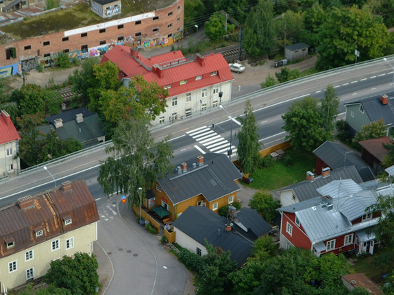 Ilmakuva Rajaportin yltä
