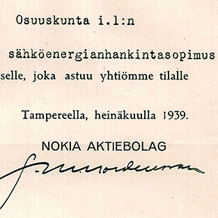 Sähkösopimus 1939