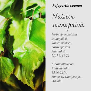 Kansainvälisen naistenpäivän sauna