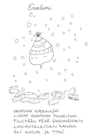 Pilvipää sarjakuvia: Ensilumi