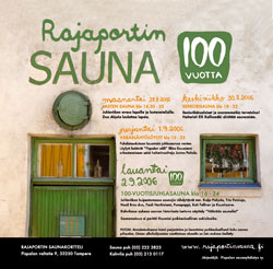 Rajaportin sauna 100 vuotta
